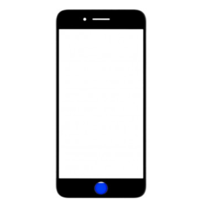Visor Iphone 7 Negro Con Marco - Oca