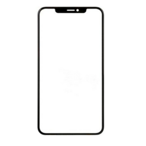 Visor IPhone Xs Max Negro Sin Marco + Oca